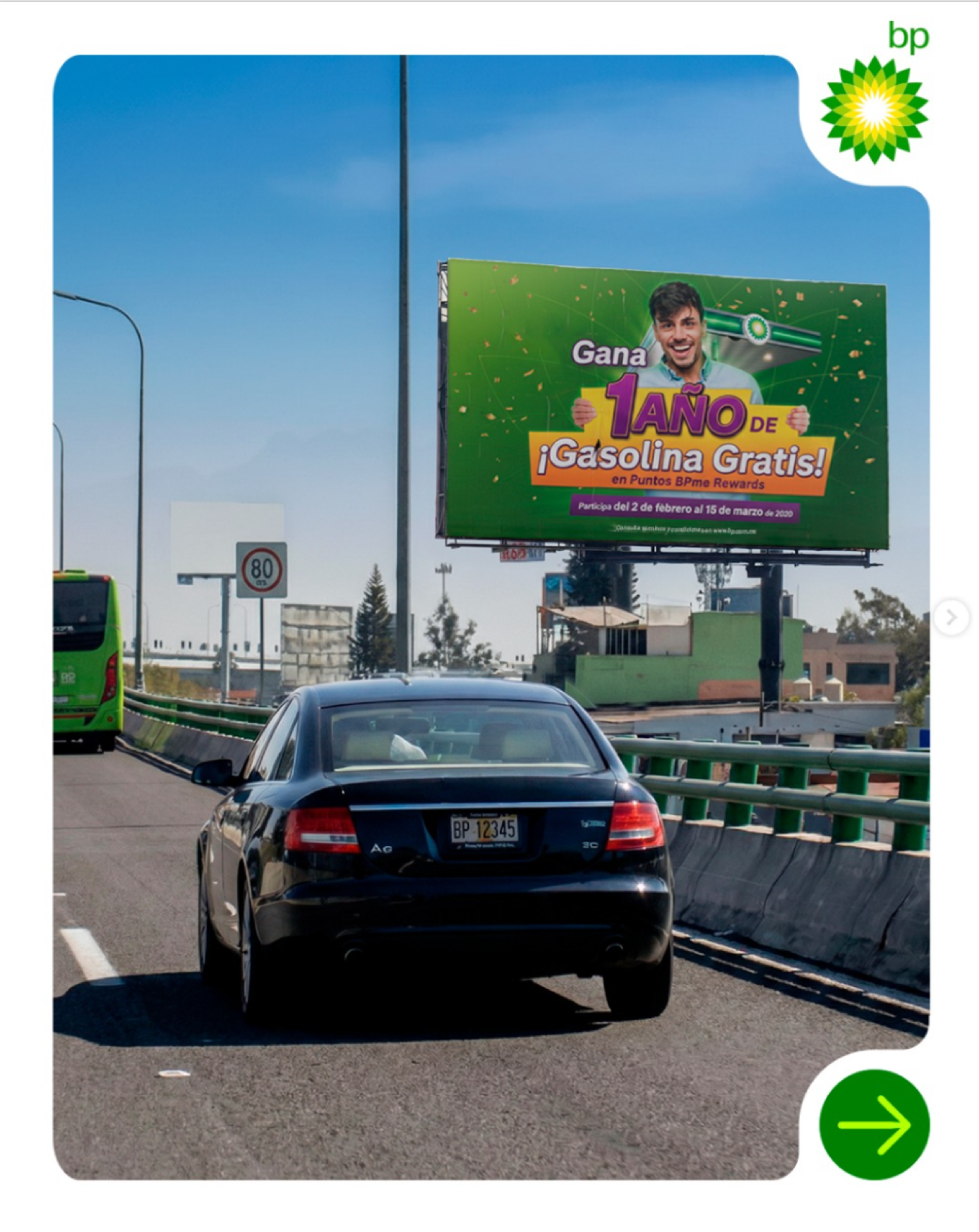 BP promotional billboard mockup